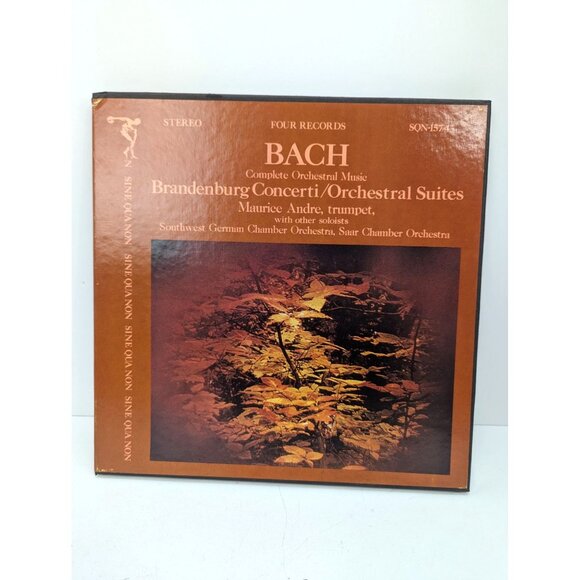 Bach Four Records Complete Orchestral Music Sine Qua Non Productions SQN-157/4 - Picture 1 of 9